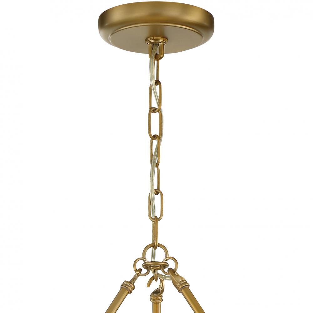 Crystorama CALYPSO 136-VG Chandelier Modern - Vibrant Gold