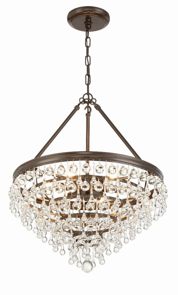 Crystorama CALYPSO 136-VZ Chandelier Modern - Vibrant Bronze