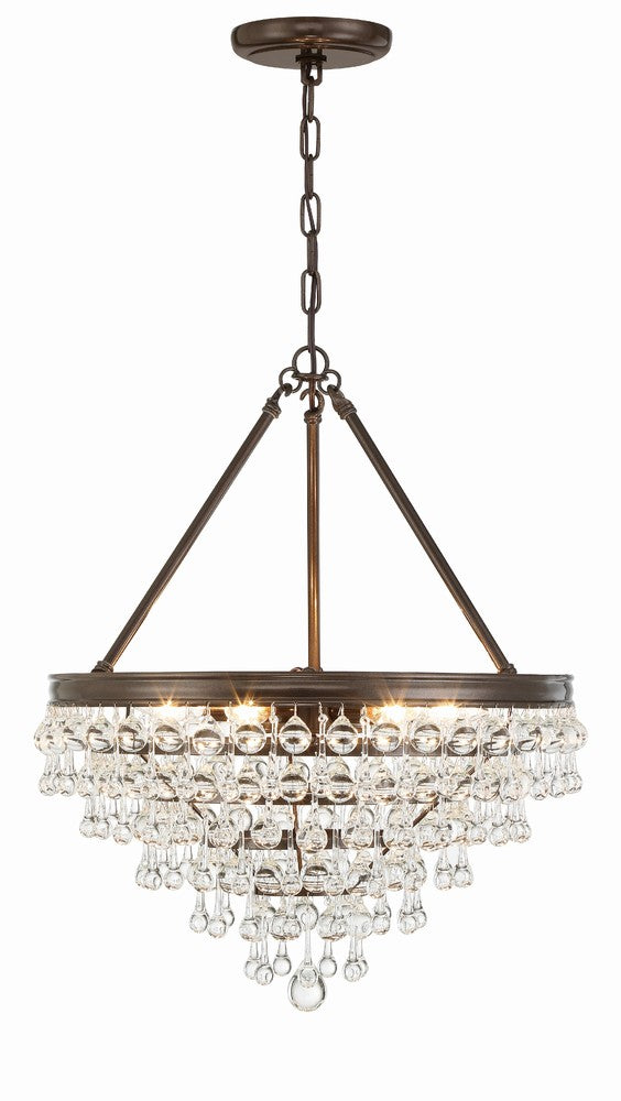 Crystorama CALYPSO 136-VZ Chandelier Modern - Vibrant Bronze