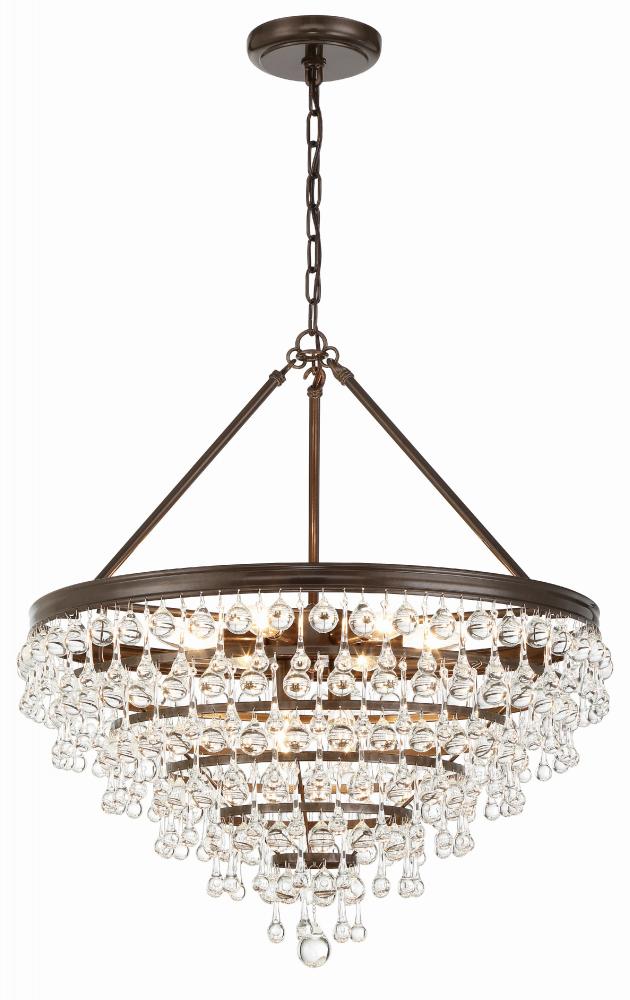 Crystorama CALYPSO 137-VZ Chandelier Modern - Vibrant Bronze