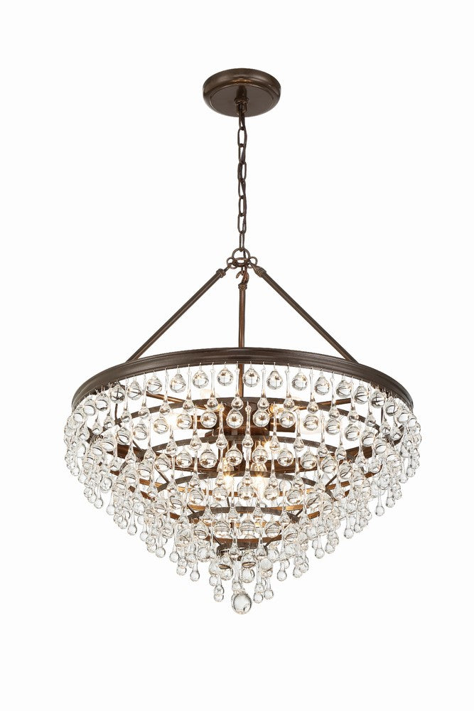 Crystorama CALYPSO 137-VZ Chandelier Modern - Vibrant Bronze