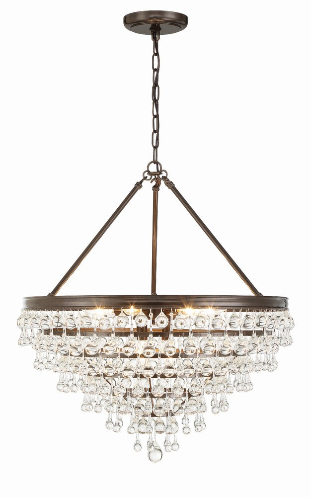 Crystorama CALYPSO 137-VZ Chandelier Modern - Vibrant Bronze