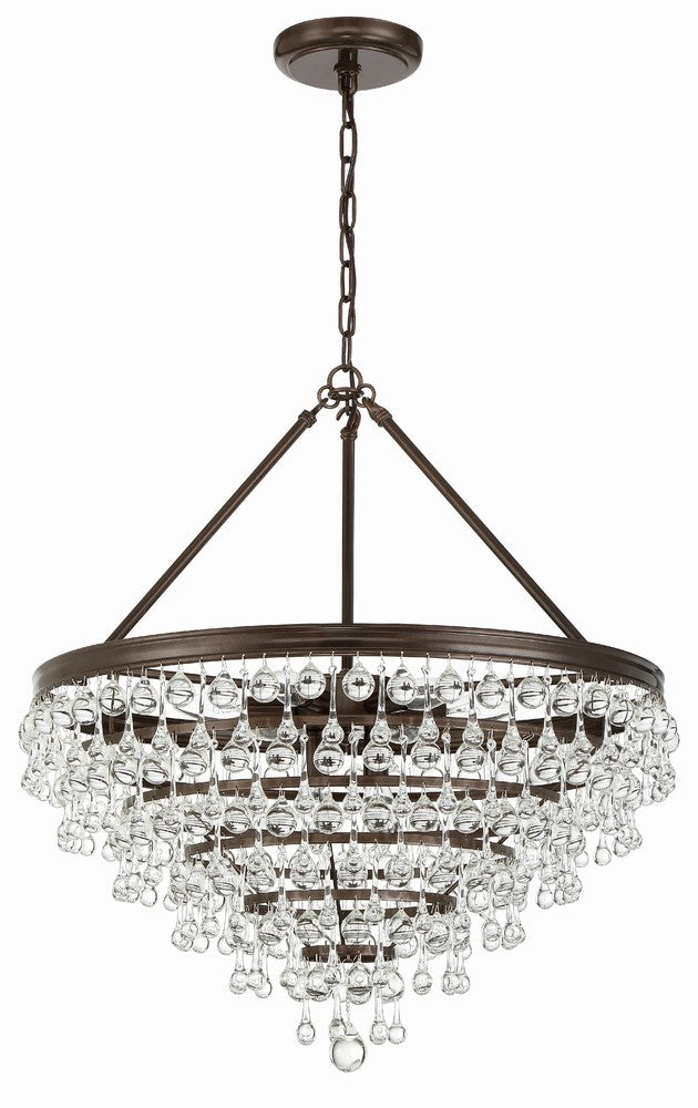 Crystorama CALYPSO 137-VZ Chandelier Modern - Vibrant Bronze