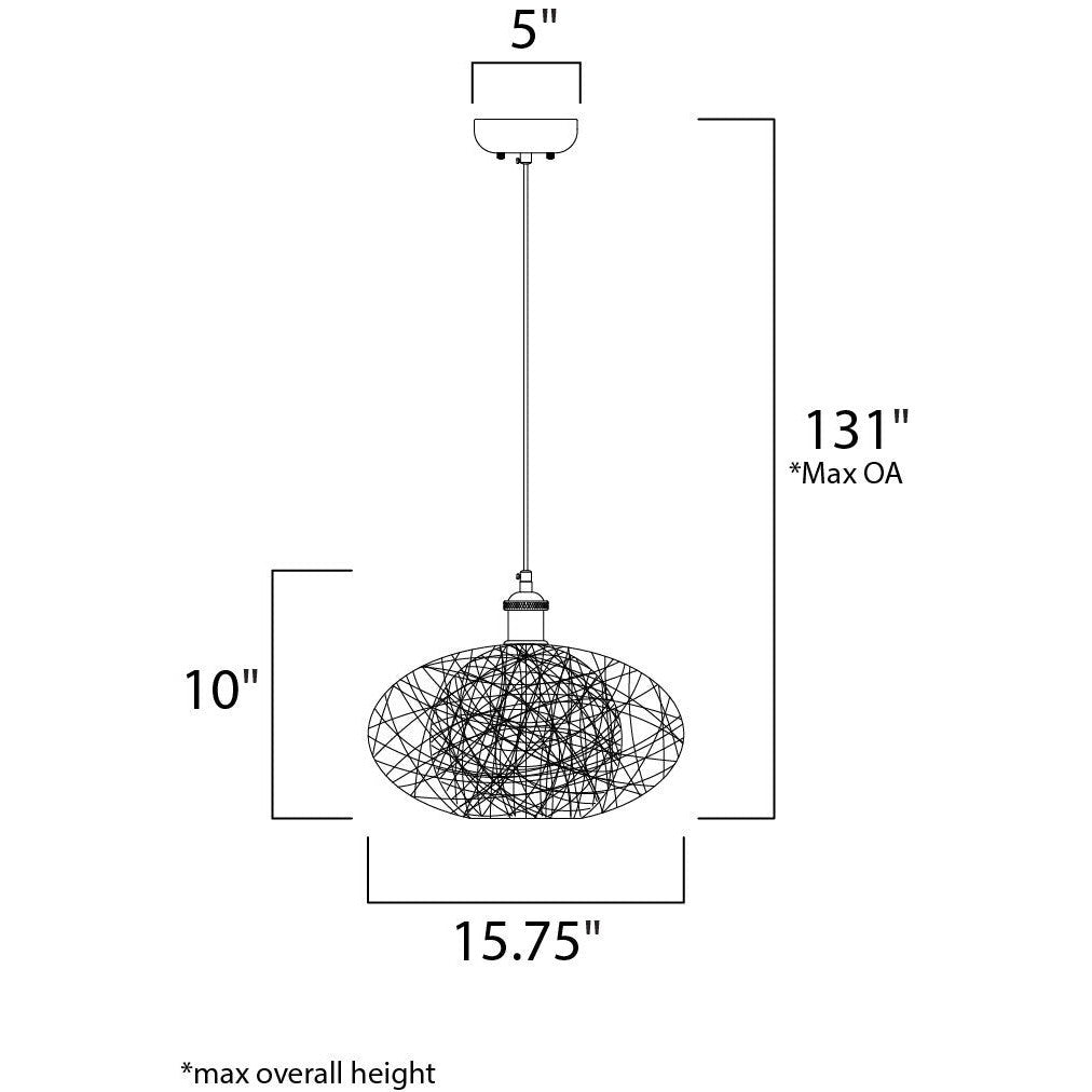 Maxim Lighting BALI 14402NAWT Pendant Asian - Miscellaneous