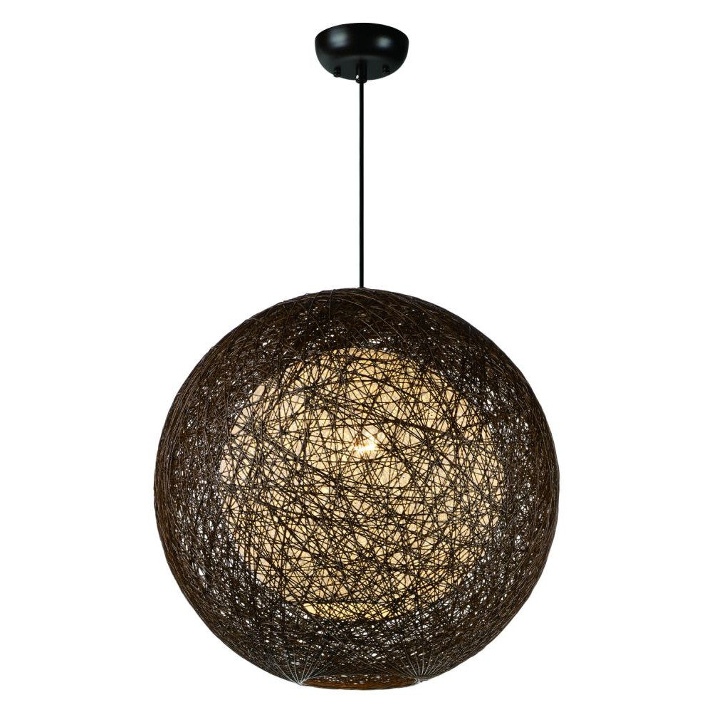 Maxim Lighting BALI 14405CHWT Pendant Asian - Brown