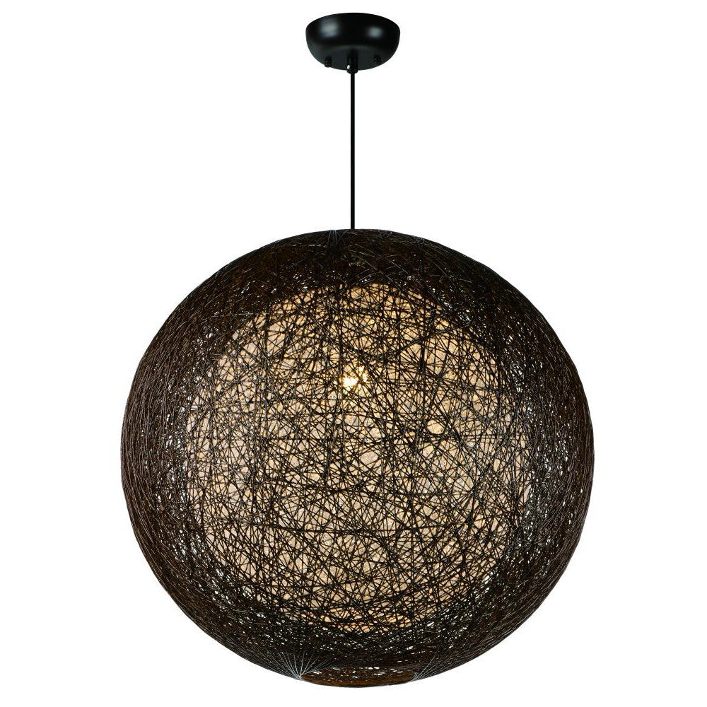 Maxim Lighting BALI 14407CHWT Pendant Asian - Brown