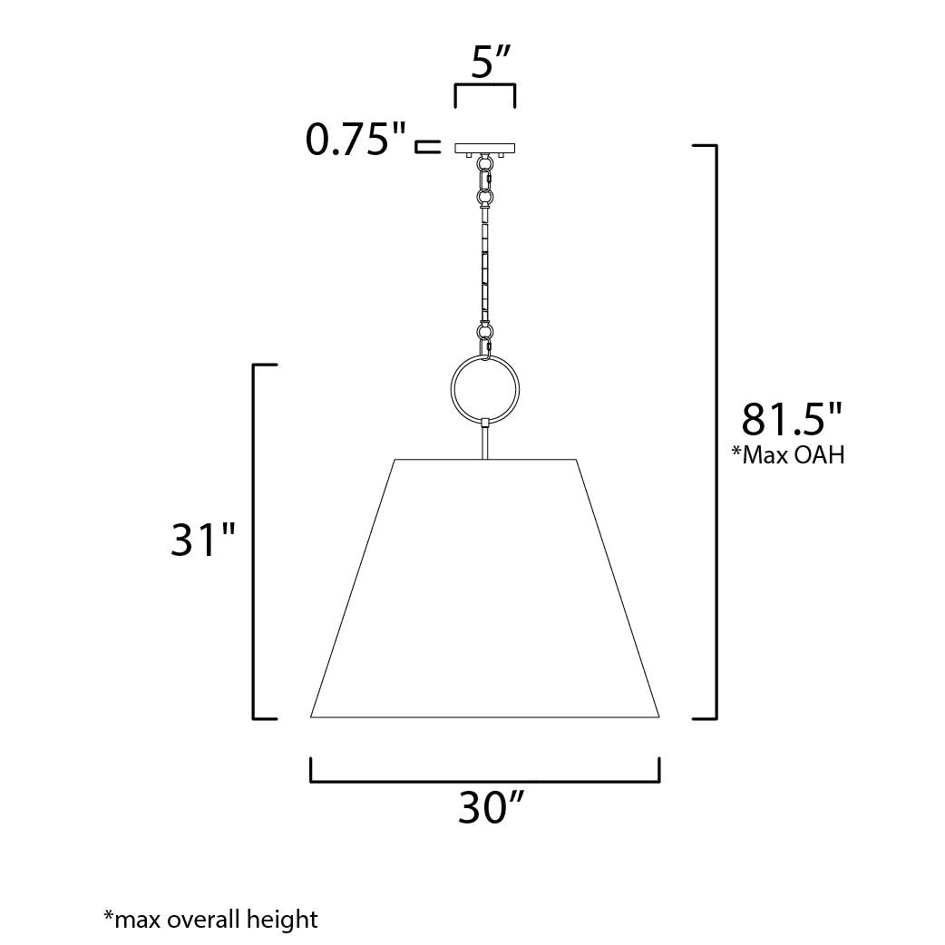 Maxim Lighting ACOUSTIC 14438GYSN Pendant Modern - Nickel