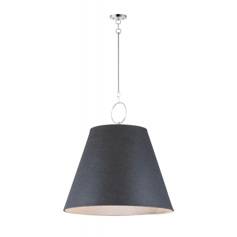 Acoustic 30 Inch Semi Flush Mount Light – Polished Nickel