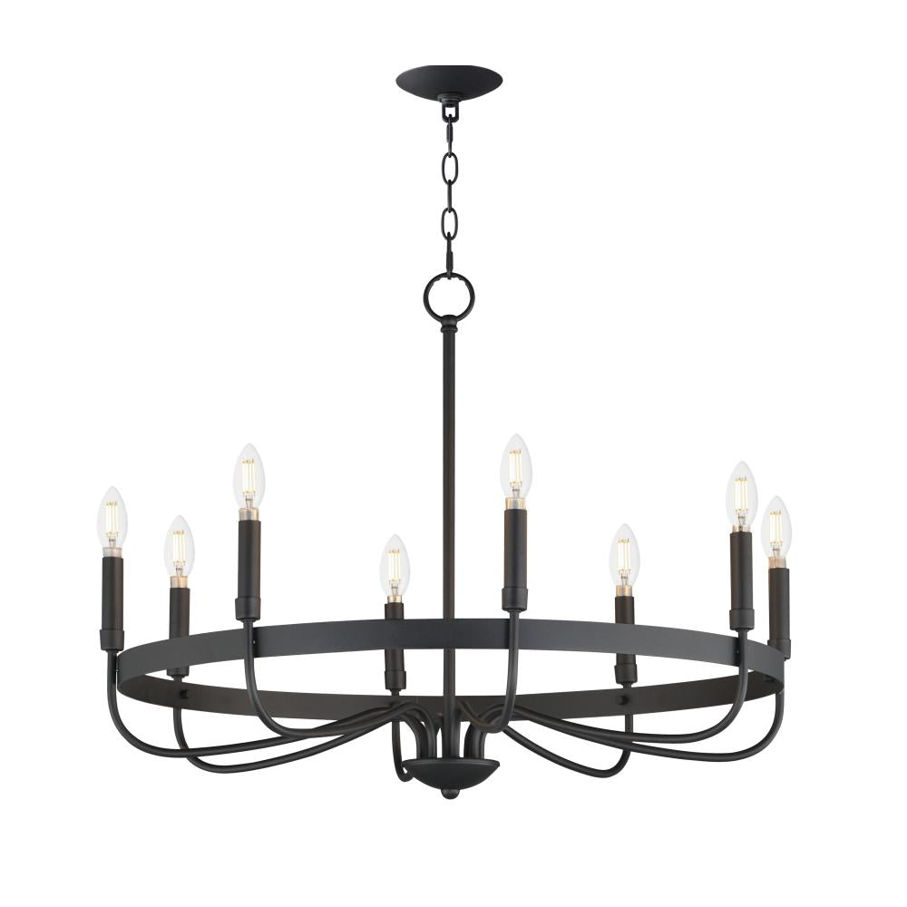 Frankie 29 Inch Semi Flush Mount Light – Black