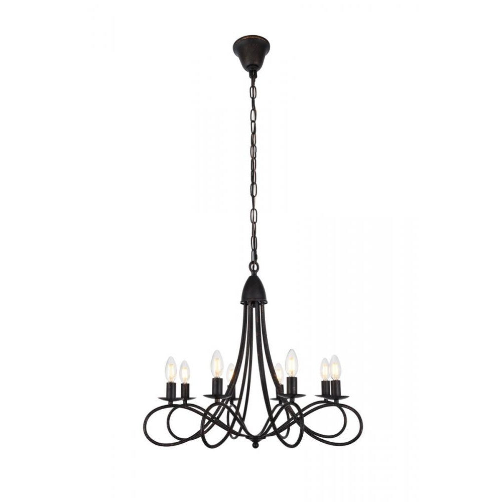 Elegant Lighting LYNDON 1452D28DB Pendant Transitional - Dark Bronze