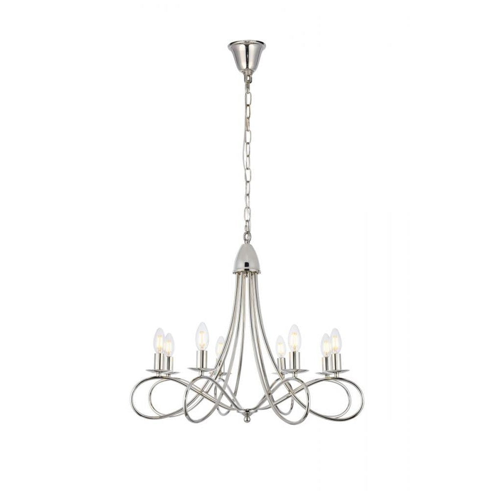 Elegant Lighting LYNDON 1452D28PN Pendant Transitional - Polished Nickel