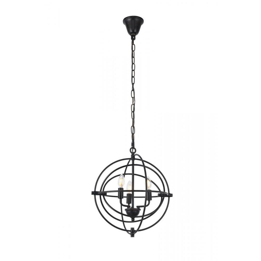 Elegant Lighting VIENNA 1453D17DB Pendant Transitional - Dark Bronze