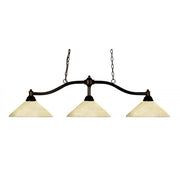 3 Light Billiard Table Light -Golden Mottle