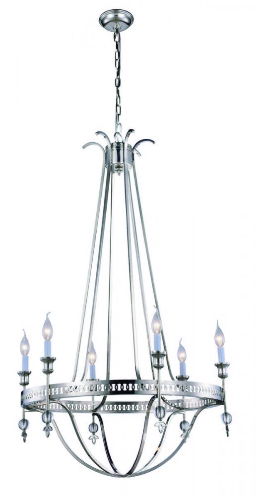 Elegant Lighting PHOEBE 1487D30PN Pendant Transitional - Polished Nickel