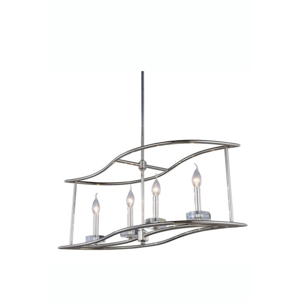 Elegant Lighting 1494D32PN Chandelier Transitional - Nickel