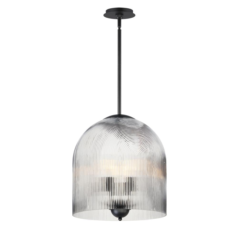 Dune 15.75 Inch Semi Flush Mount Light – Black