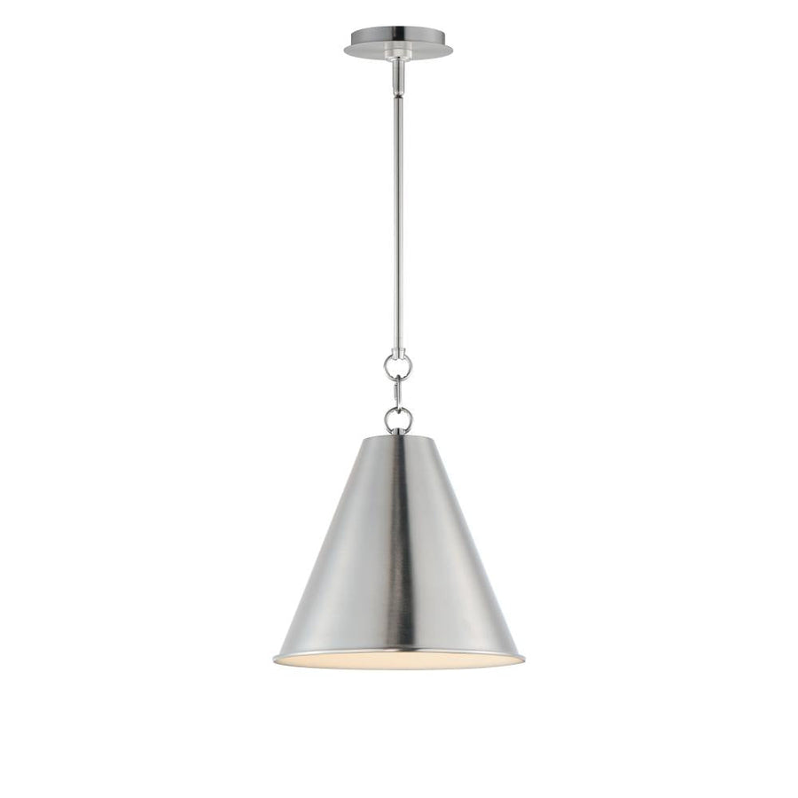Maxim Lighting 15162SN Veritas 12 Inch Semi Flush Mount Light – Satin Nickel