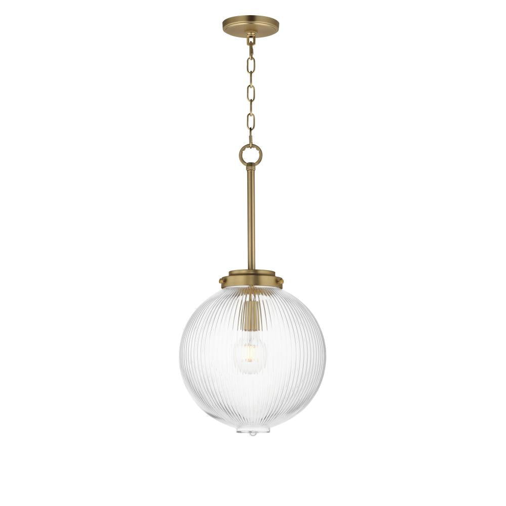 Kasbah 11.75 Inch Semi Flush Mount Light – Satin Brass
