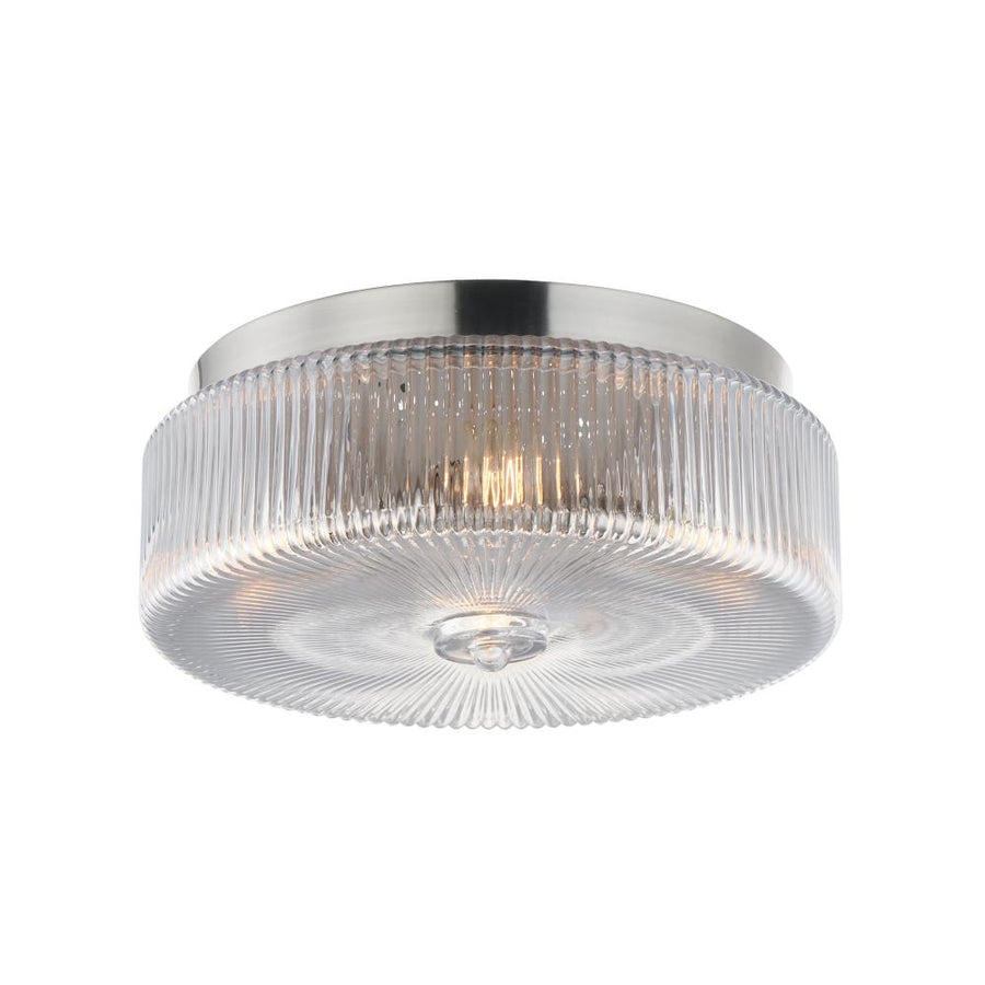 Maxim Lighting 15199CRSN Kasbah 15.75 Inch Flush Mount Light – Satin Nickel