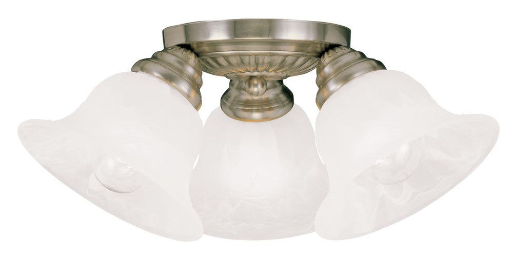 Livex Lighting EDGEMONT 1529-01 Flush Mount Contemporary - Antique Brass