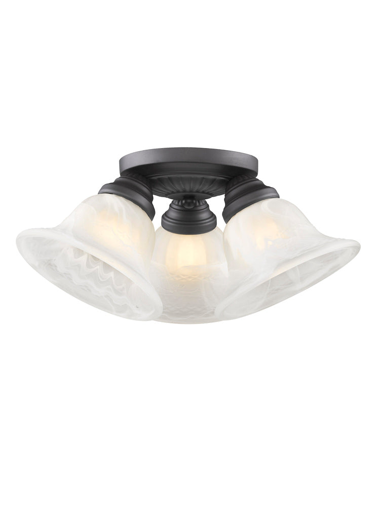 Livex Lighting EDGEMONT 1529-07 Flush Mount Contemporary - Bronze