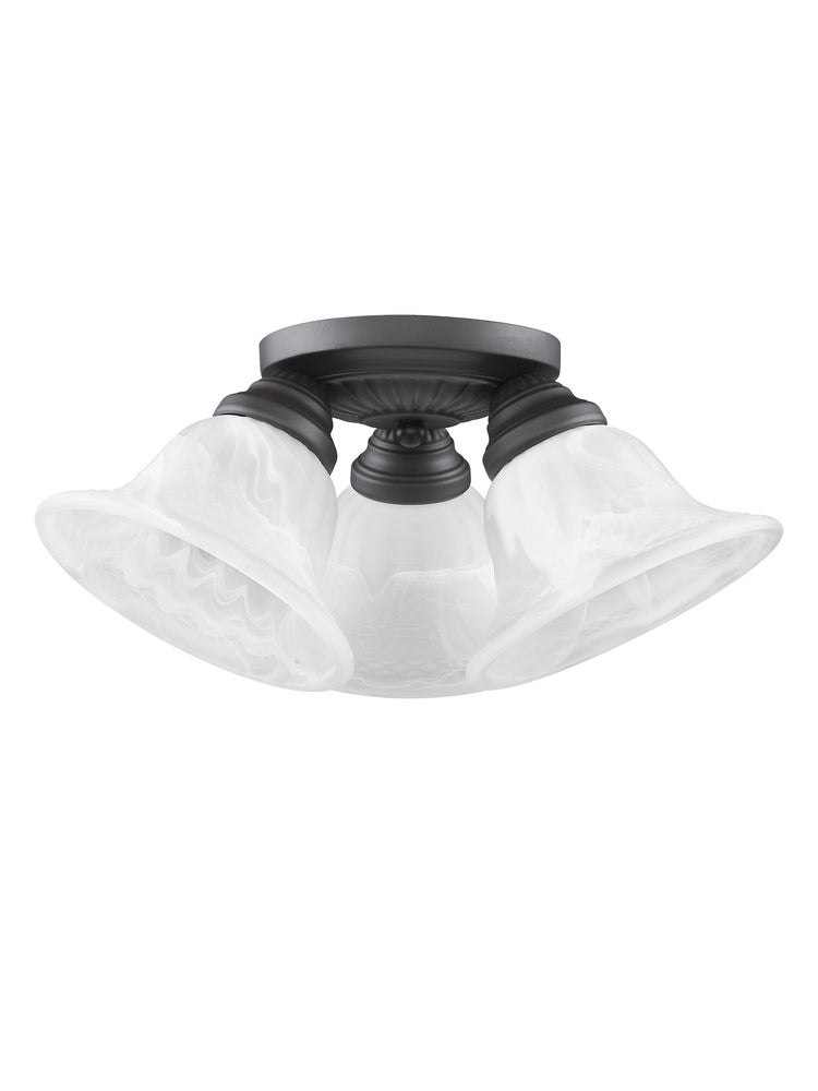 Livex Lighting EDGEMONT 1529-07 Flush Mount Contemporary - Bronze