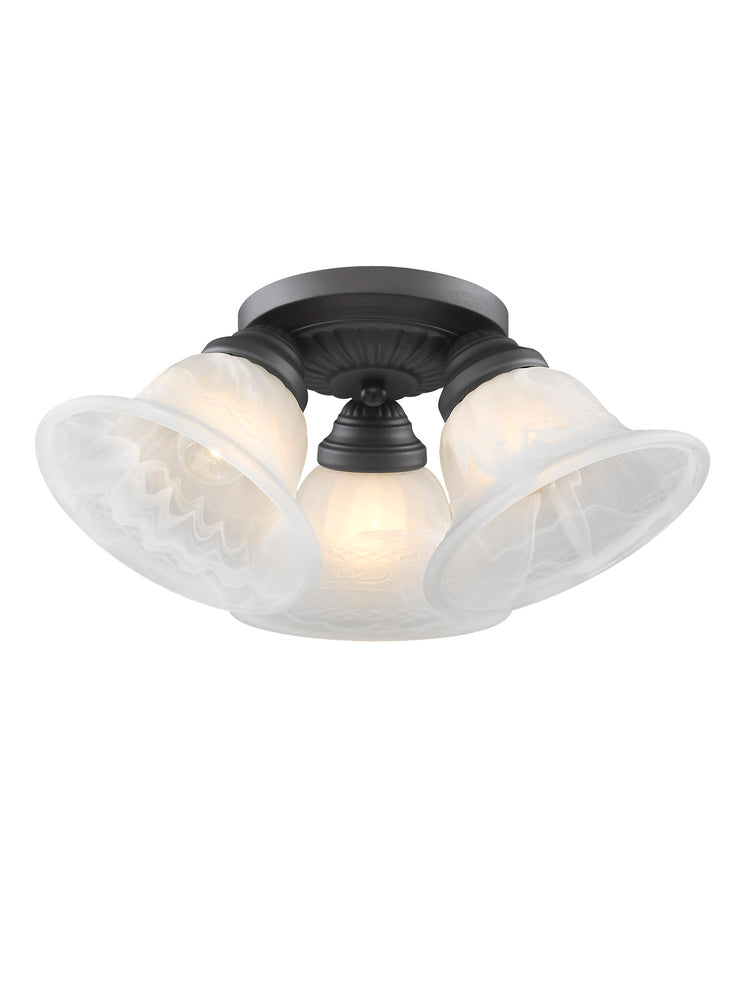 Livex Lighting EDGEMONT 1529-07 Flush Mount Contemporary - Bronze