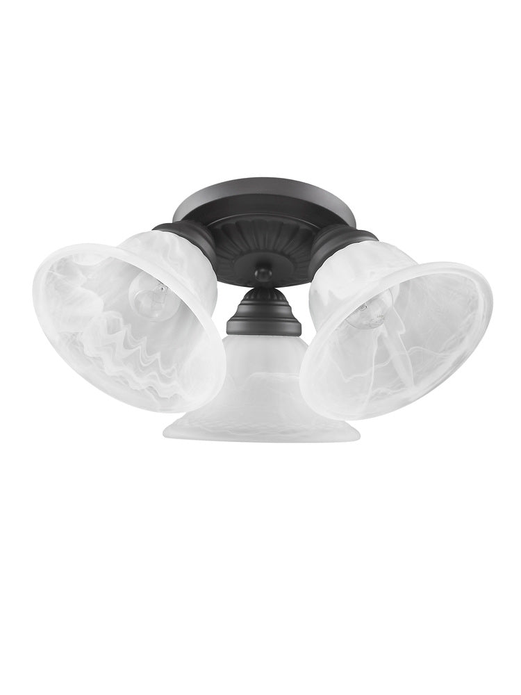 Livex Lighting EDGEMONT 1529-07 Flush Mount Contemporary - Bronze