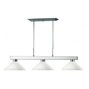 3 Light Billiard Table Light -Matte Opal
