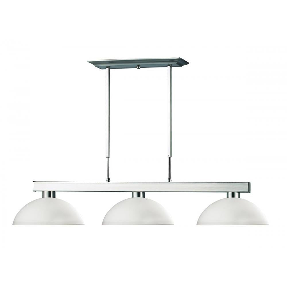 3 Light Billiard Table Light -Matte Opal