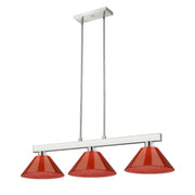 3 Light Billiard Table Light -Red