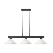 3 Light Billiard Table Light -Matte Opal