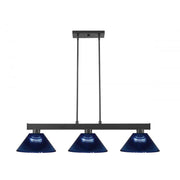 3 Light Billiard Table Light -Dark Blue