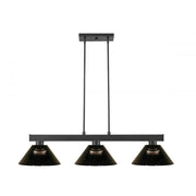 3 Light Billiard Table Light -Smoke