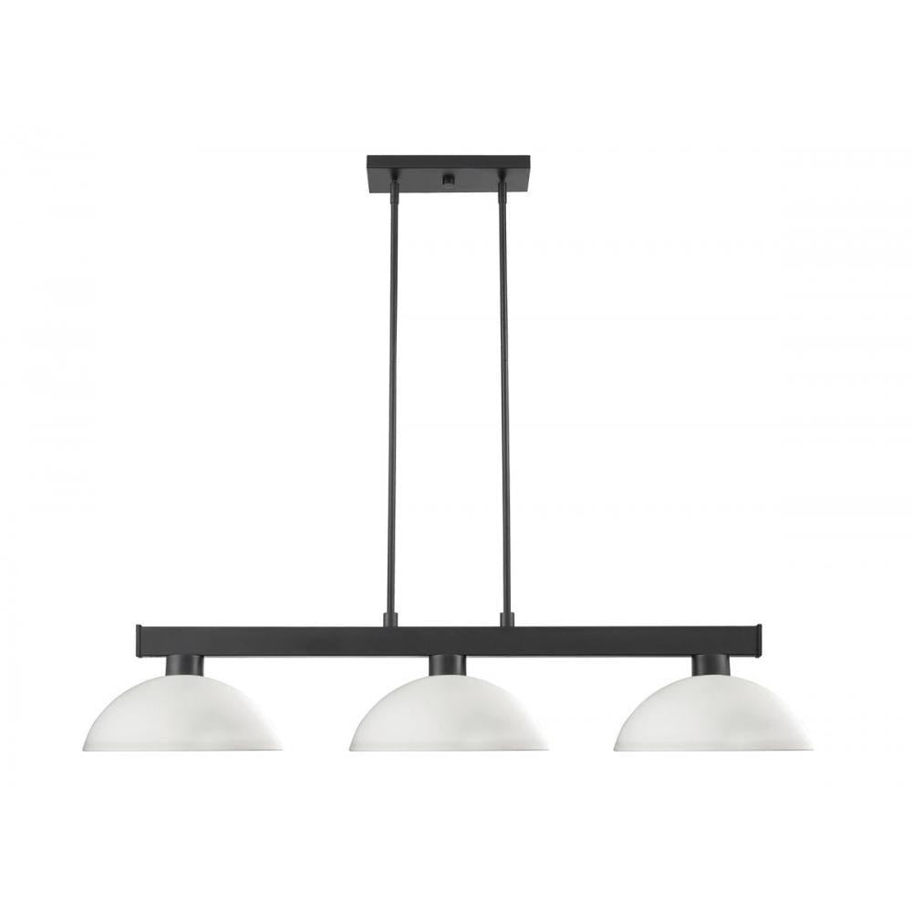 3 Light Billiard Table Light -Matte Opal