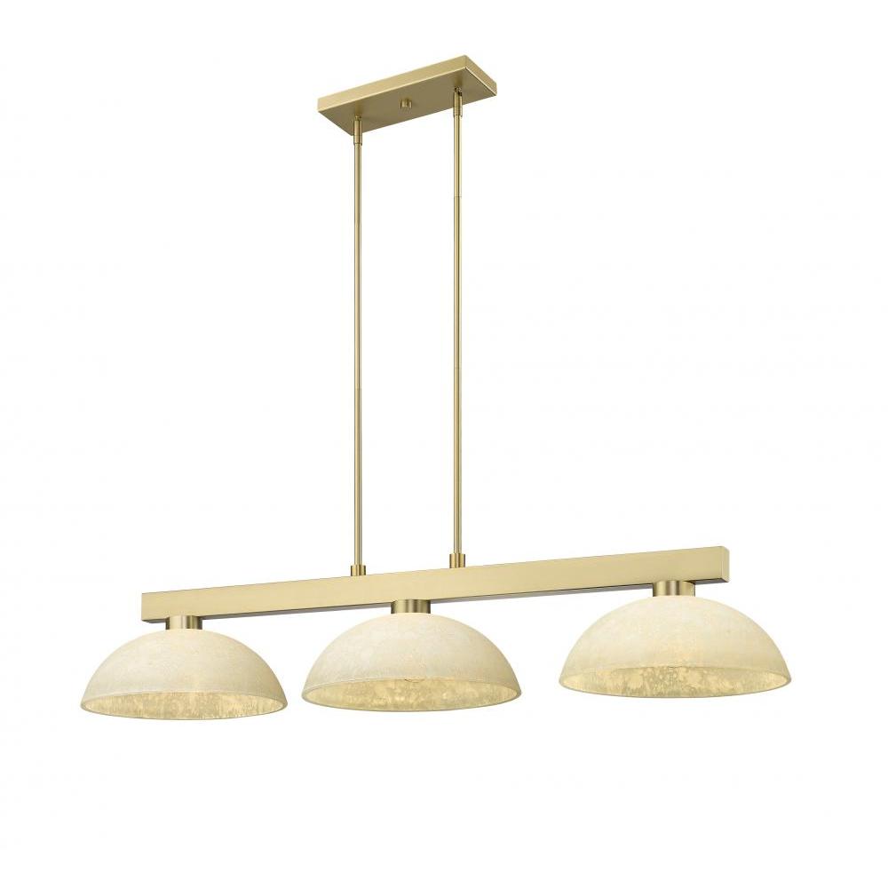 3 Light Billiard Table Light -Golden Mottle