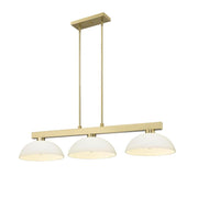 3 Light Billiard Table Light -Matte Opal