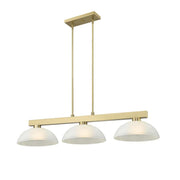 3 Light Billiard Table Light -White Linen