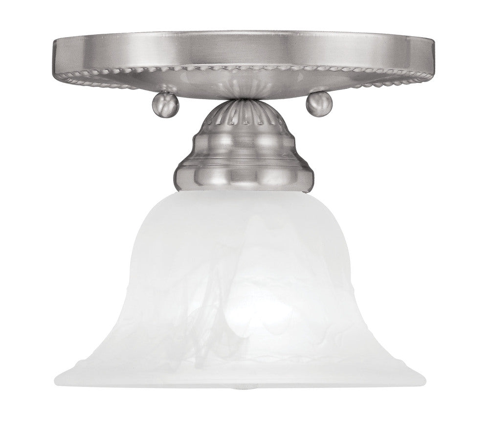 Livex Lighting EDGEMONT 1530-91 Flush Mount Contemporary - Brushed Nickel