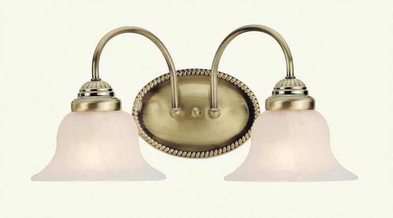 Livex Lighting EDGEMONT 1532-01 Bathroom Fixture Contemporary - Antique Brass