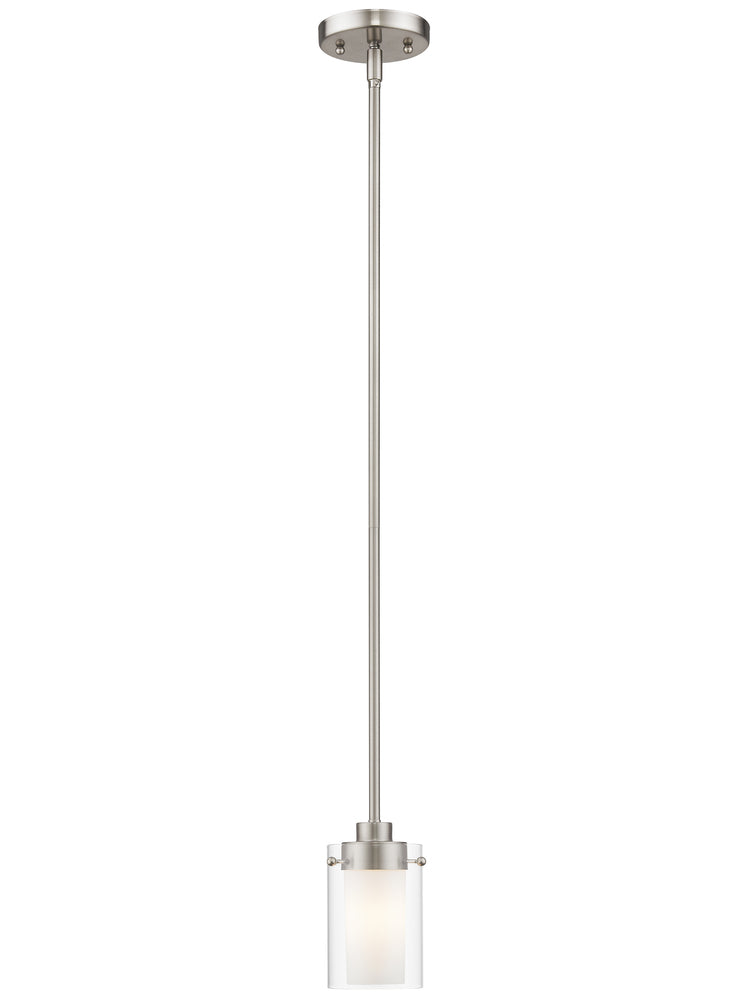 Livex Lighting MANHATTAN 1540-91 Mini Pendant Contemporary - Brushed Nickel