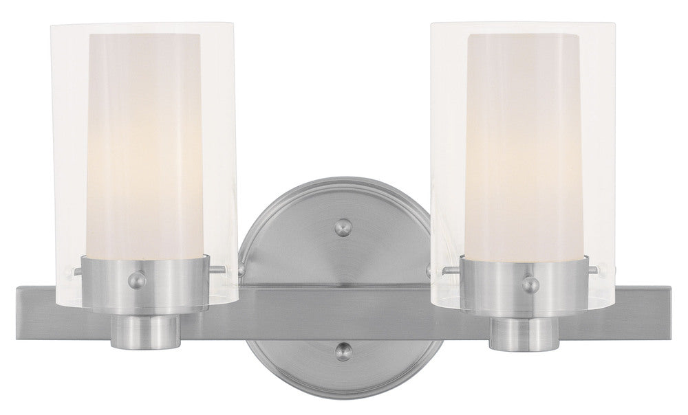 Livex Lighting MANHATTAN 1542-91 Bathroom Fixture Contemporary - Brushed Nickel