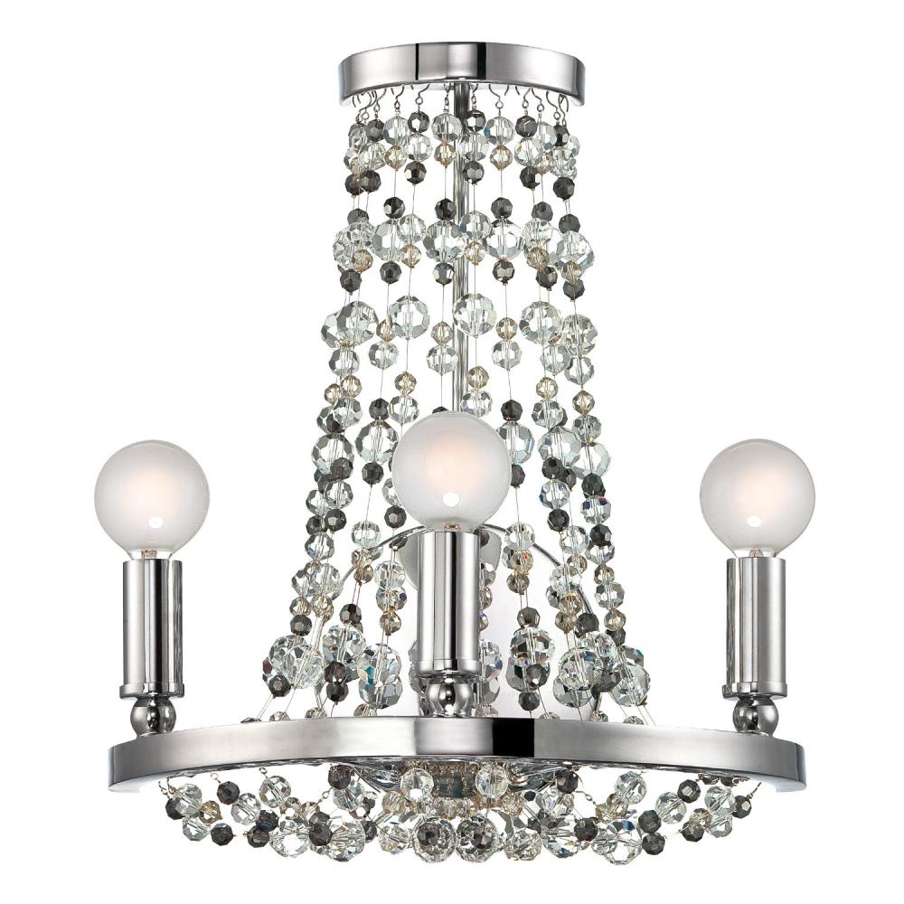 Crystorama CHANNING 1542-CH-MWP Sconce Modern - Polished Chrome