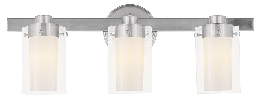 Livex Lighting MANHATTAN 1543-91 Bathroom Fixture Contemporary - Brushed Nickel