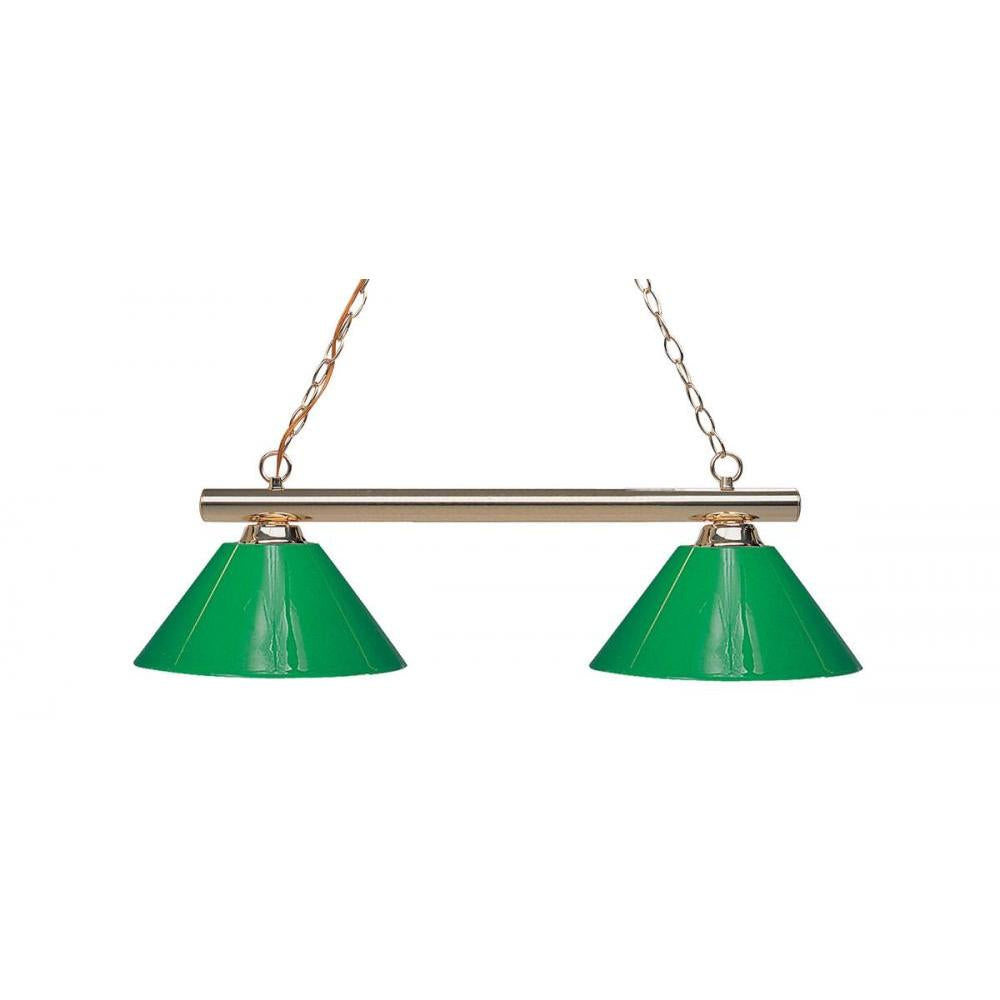 2 Light Billiard Table Light -Green