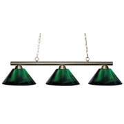 3 Light Billiard Table Light -Green