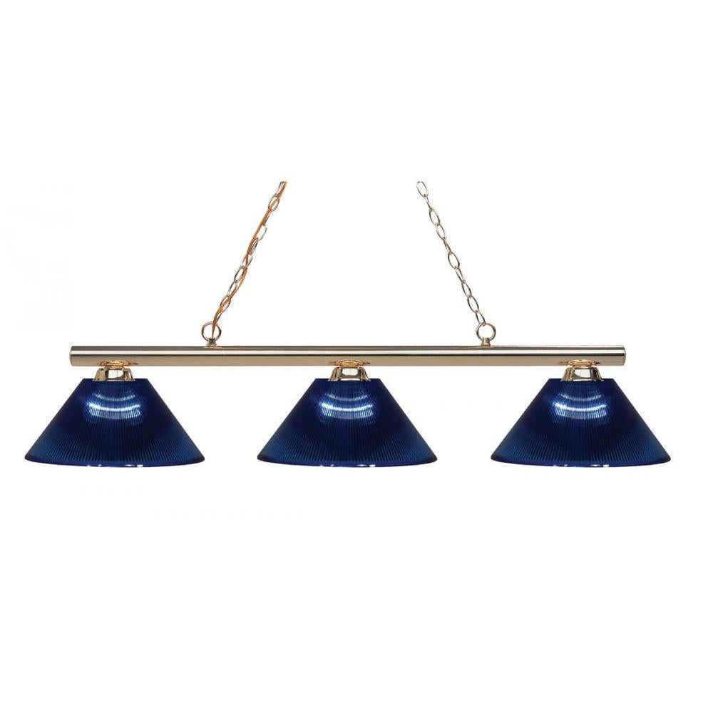 3 Light Billiard Table Light -Dark Blue