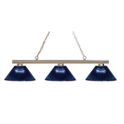 3 Light Billiard Table Light -Dark Blue