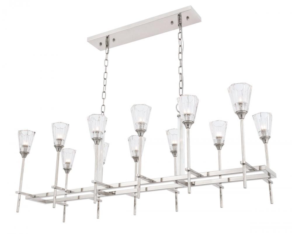 Elegant Lighting SOIREE 1552D50PN Pendant Modern - Polished Nickel