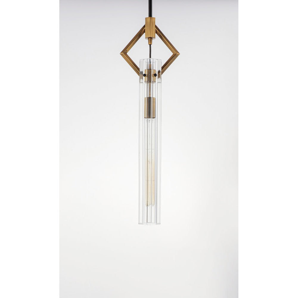 Maxim Lighting FLAMBEAU 16111CLBKAB Pendant Contemporary - Antique Brass